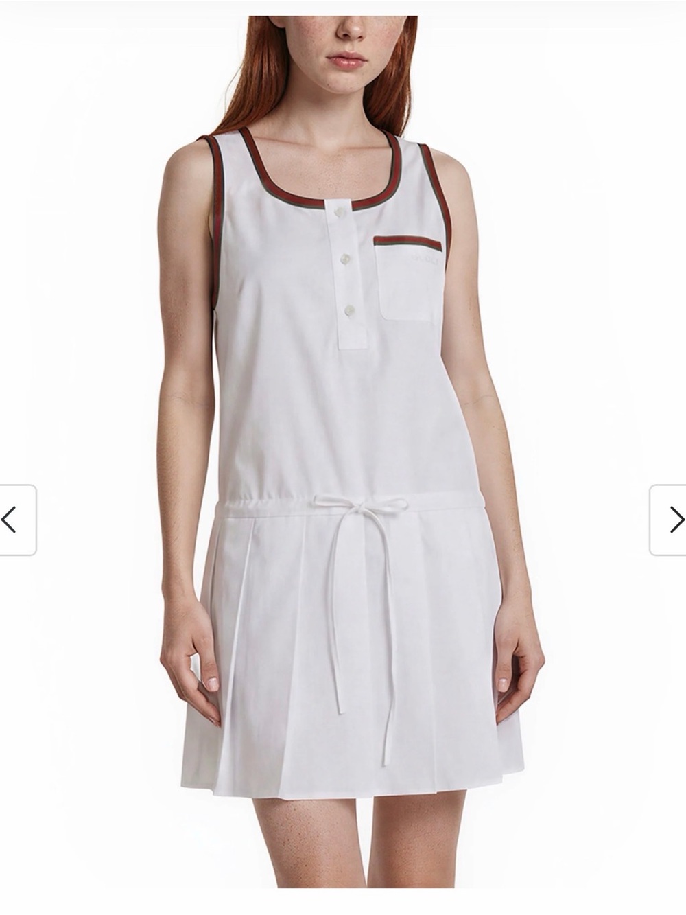 Gucci Web Striped Cotton Poplin Dress - 40